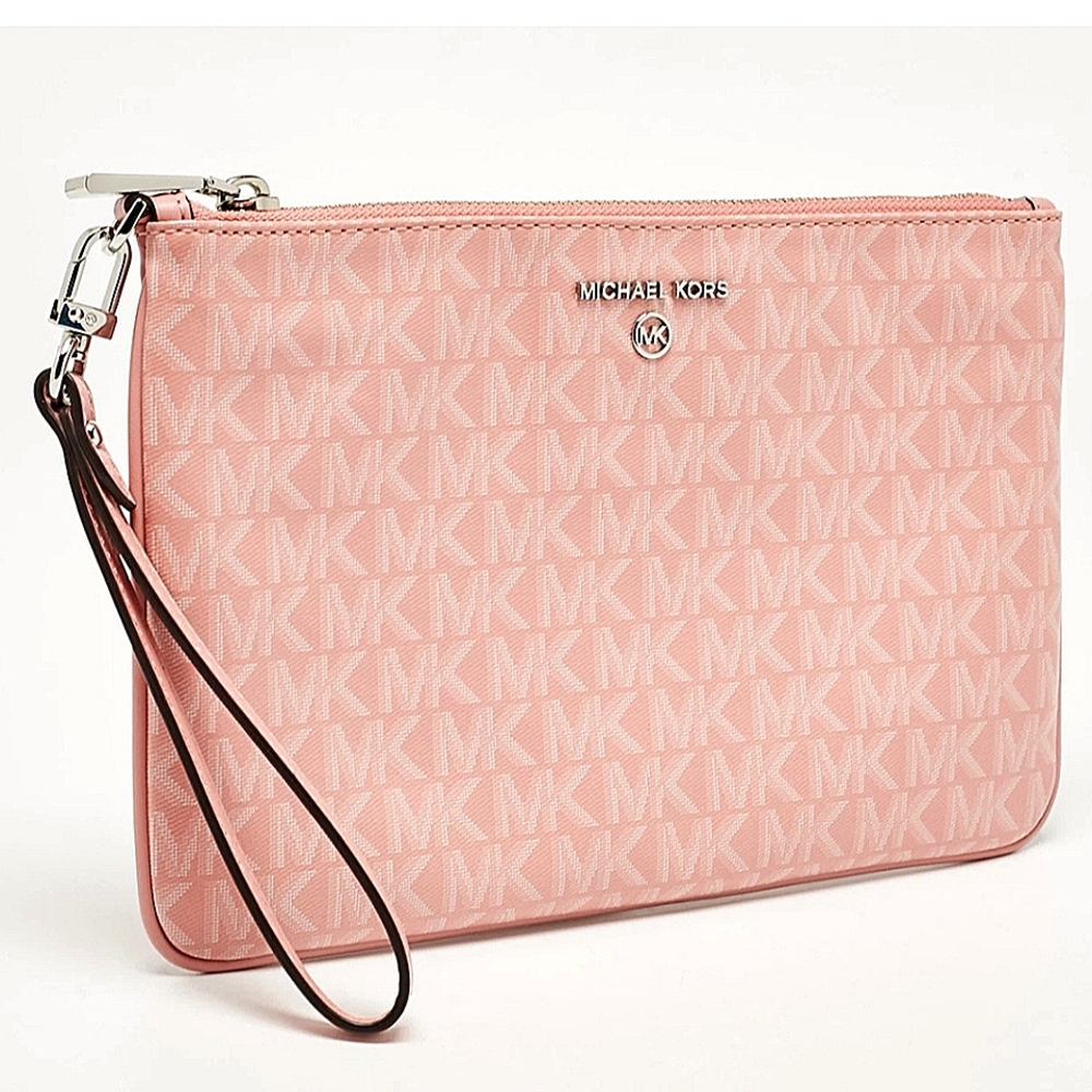 Michael Kors Jet Set Small Signature Logo Convertible Wristlet